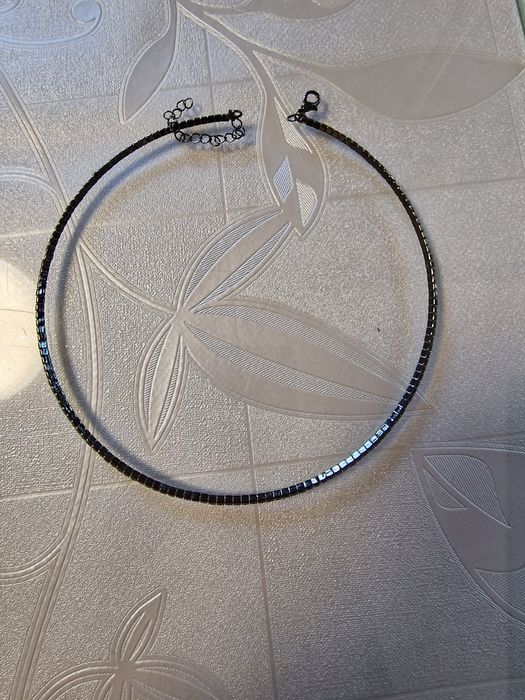 Colier tenis pietre negre