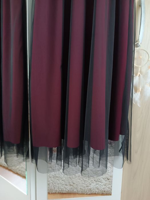 Rochie lunga M vișinie