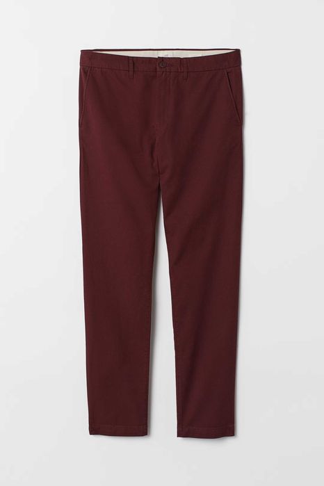 H&M 7 pantaloni chino slim fit mar. W33/L32(34) [M/50/42] noi+eticheta