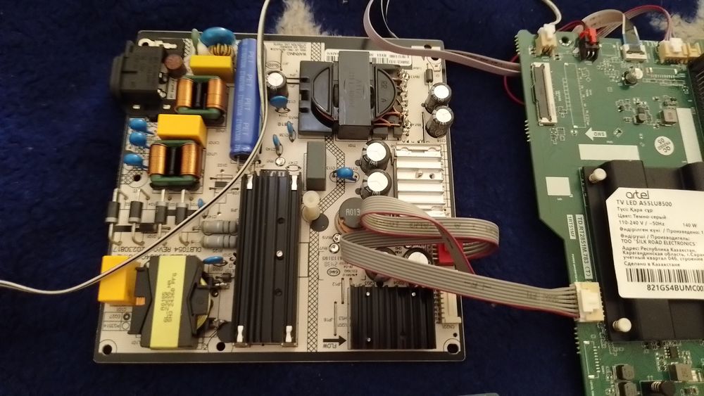 Платы от телевизора artel A55LU8500