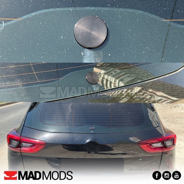 Set Dop anulare stergator luneta, Aluminiu, Negru, 4cm, Universal