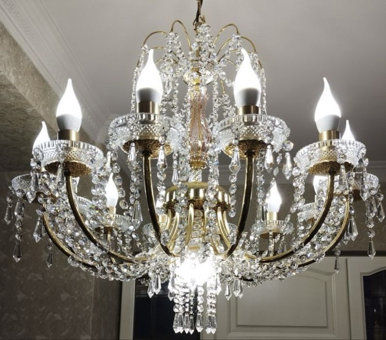 Люстры хрустальные. Чехия в отличном состояниии