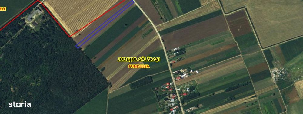 Teren extravilan 5.050 mp Fundulea (Gostilele) – Deschidere la DJ 402