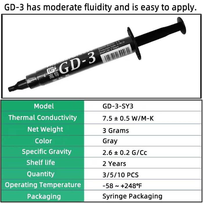 Термопаста GD-3 (Улучшенная версия GD-2)