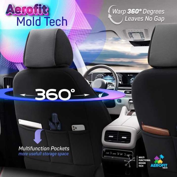 Луксозна тапицерия OTOM Core Design черна с червен шев