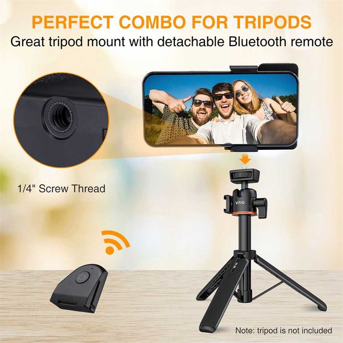 HSU Selfie Booster - Ръкохватка за телефон + Bluetooth дистанционно