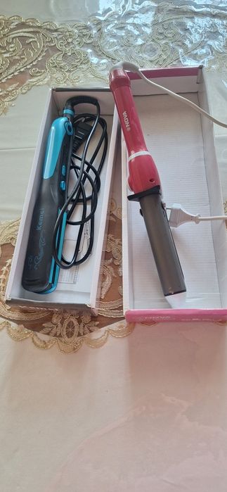 Для валос утюжок с гафри и плойка