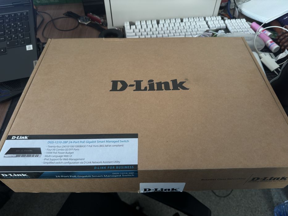 Switch/Свитч/Коммутатор/PoE D-Link DGS-1210-28P