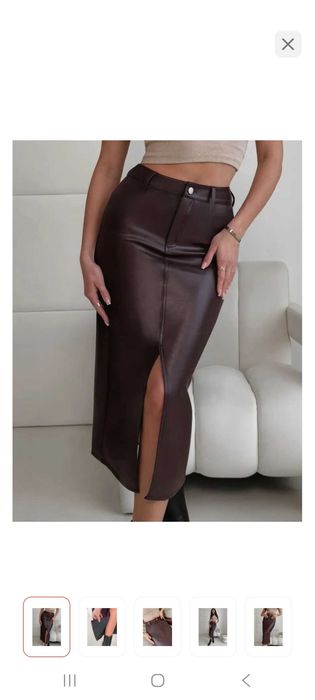 Юбка из экокожи р 5254