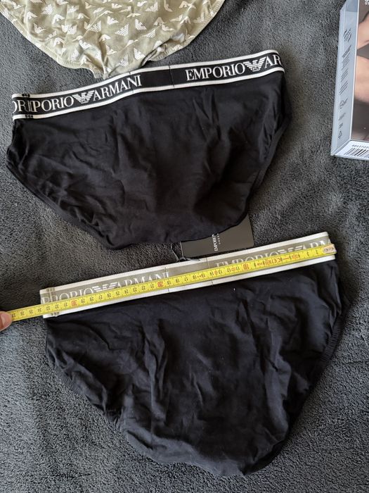Emporio Armani set 3 chiloti barbati negru-negru/verde masliniu marimea S noi originali