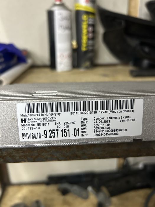 Bluetooth combox bmw F20 F30 F31 F32 F36 F07 F10 F11 F01 F02 F06 F12