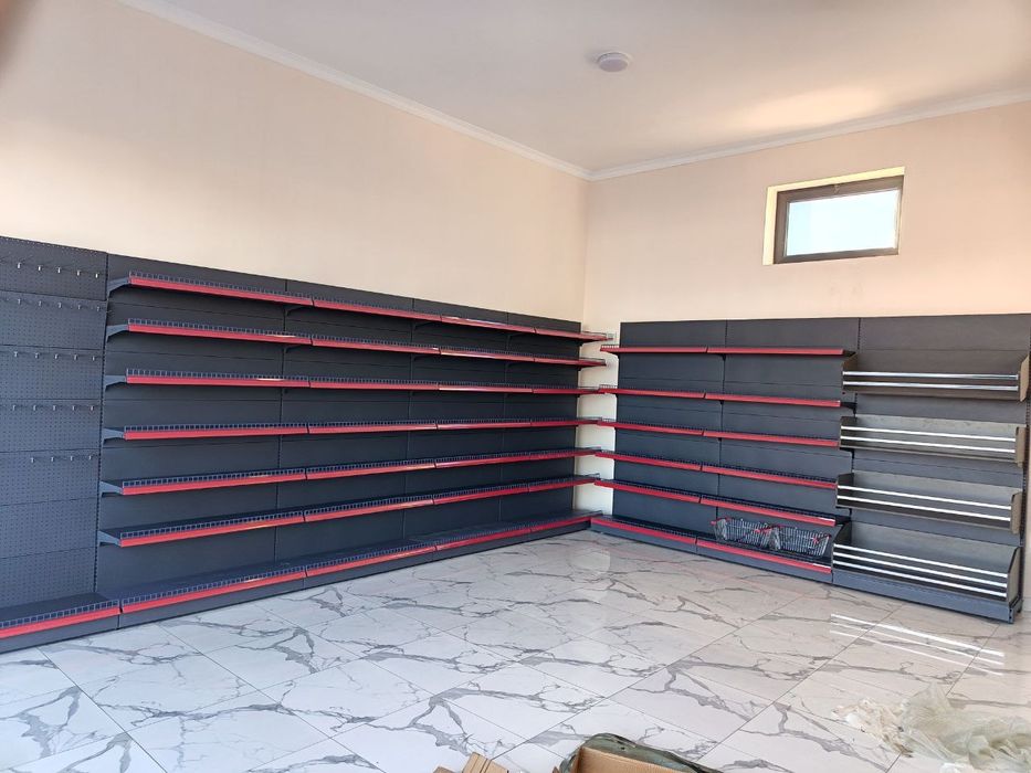 Supermarket tokchalari, Zamonaviy STELLAJ, dokonga prilavka, polka
