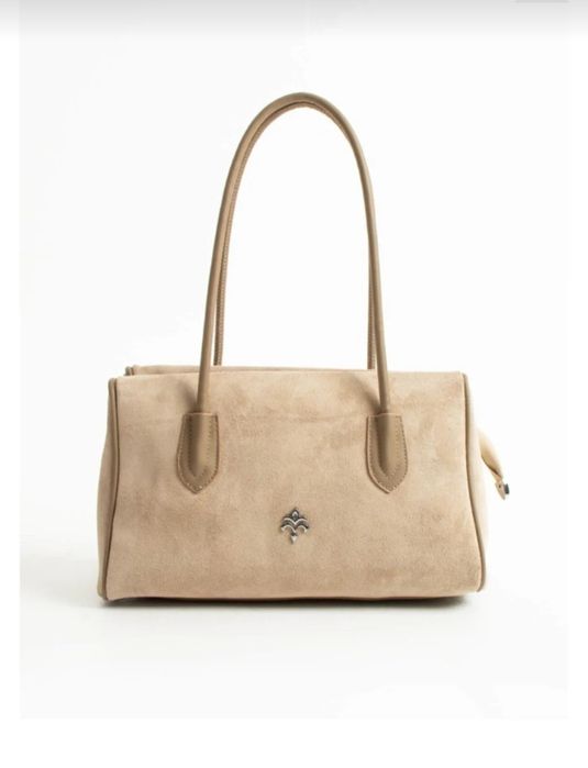 Женская сумка через плечо из натуральной замши