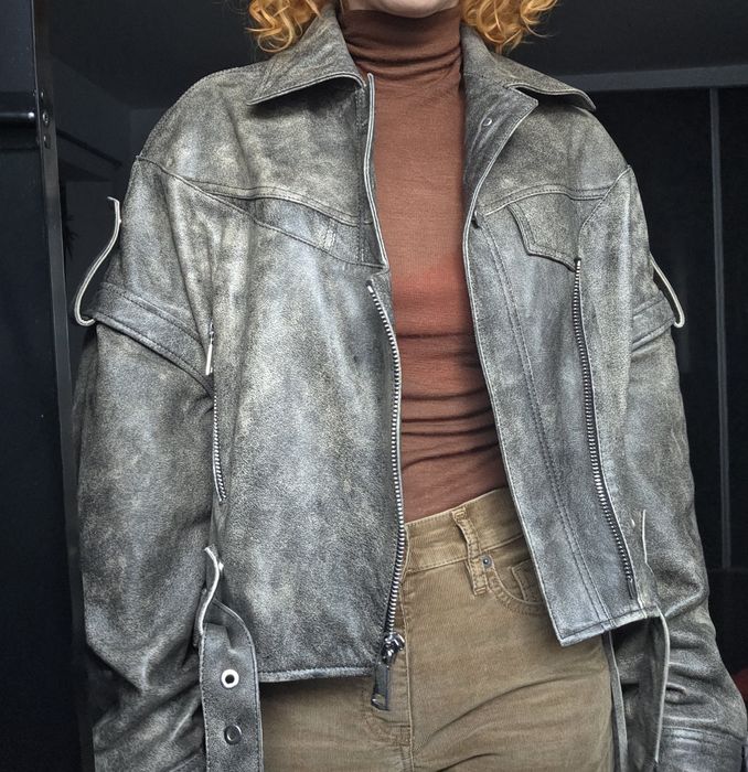 Geaca de piele Manokhi Oversized