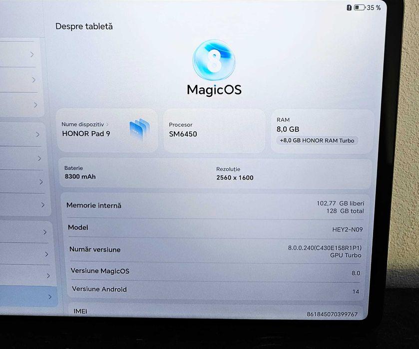 Honor Pad 9 5G 128 / 8 GB + Keyboard Zeus Amanet 70692