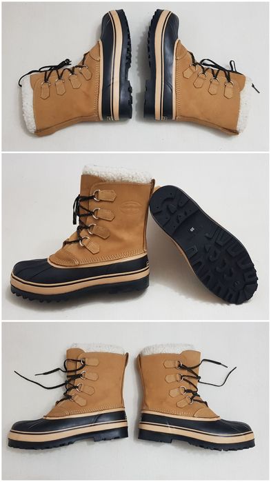 Cizme de zăpadă La Crosse ca SORE ghete iarnă, piele naturală lână 42