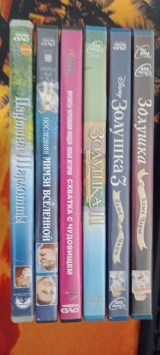 DVD диски фильмы Мультфильмы 80+ шт