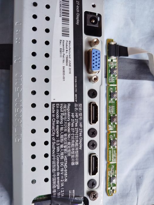 Placa de baza HP 27es