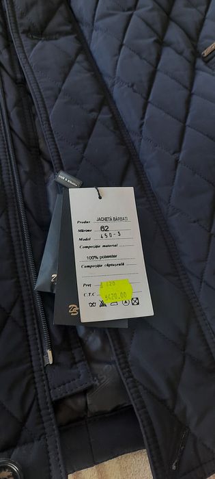 Jacheta bărbați de cul. Neagra