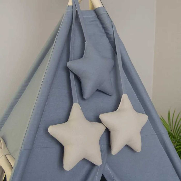 Вигвам детский с ковриком LiliKids Стальной