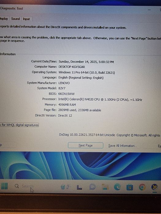 Laptop Lenovo Ideapad 11