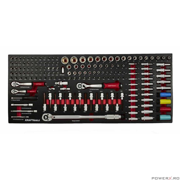 Dulap complet cu roti, 12 sertare, 479 elemente, Kraft