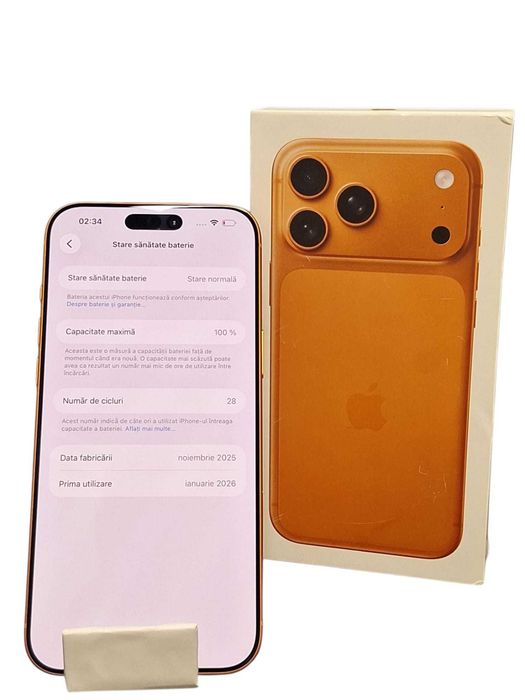 Iphone 17 Pro Max Orange 256Gb / Amanet Cashbook Deva