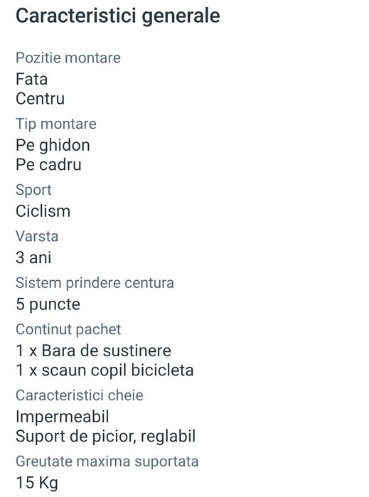 Scaun de copil Thule Yepp Mini Easy Fit