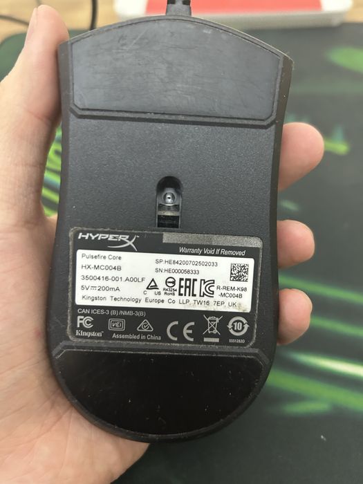 Мышь игровая Hyperx Pulsefire core