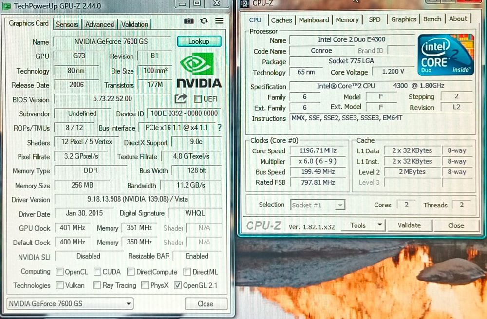 Компьютер Intel core 2duo 4300