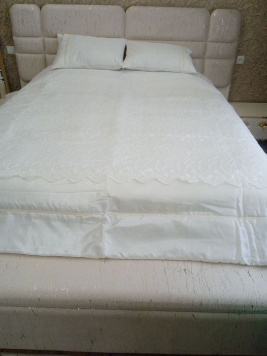 Постель покрывало набор оқ ранг жемчугли турецкий.