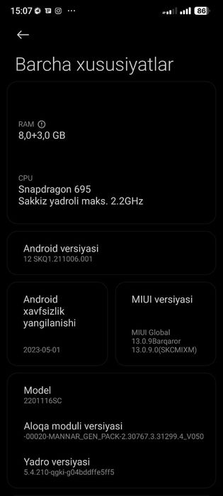 Redmi not 11E pro 5g