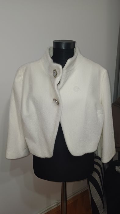 Blanita bolero alb marimea XL
