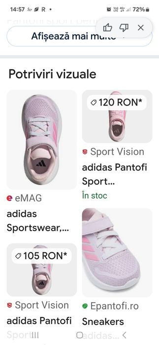 Adidasi de fetita,ușurel, stare excelenta! 50 Ron