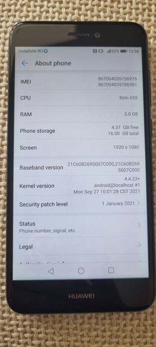 Huawei P 9 lite impecabil