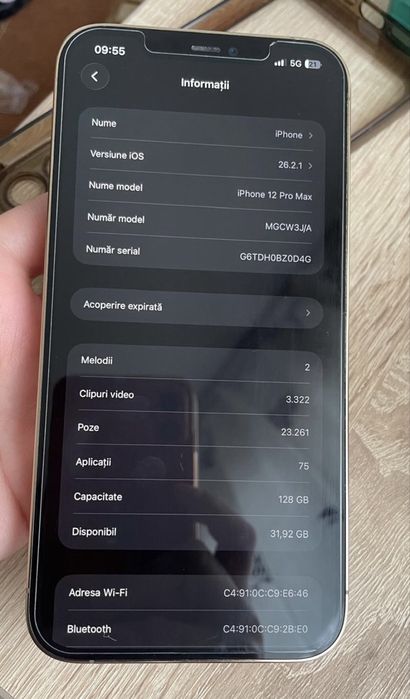 Vand iphone 12 pro max 128gb