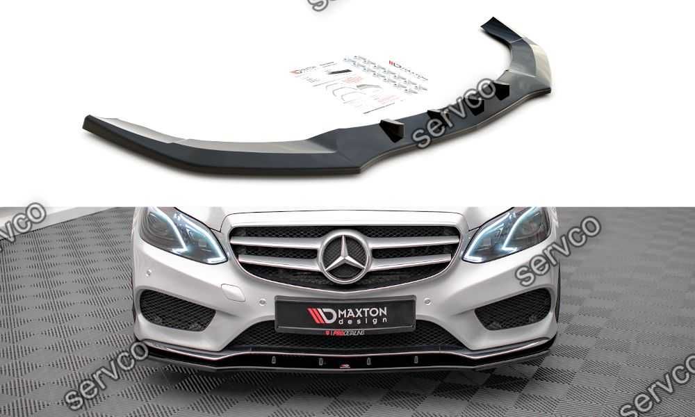 Prelungire splitter bara fata Mercedes E Class W 212 Facelift AMG-Line Sedan 2012-2016 v4 - Maxton Design