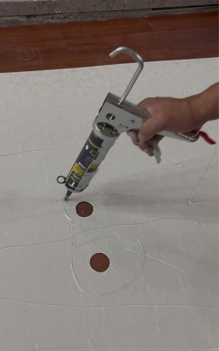 Клеим бамбук панель гибкий мрамор