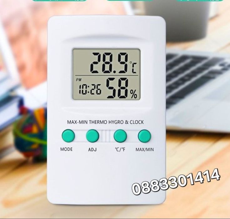 Влагомер Термометър за вътрешна или външна температура