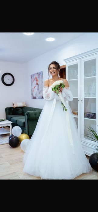 Rochie de mireasa tip A in stare impecabilă