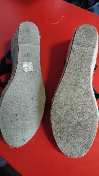 Дамскичерни сандали с ластик номер 41