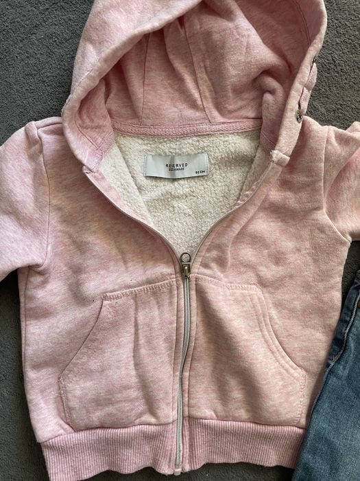 Дънки Zara и суитшърт за момиче 92 размер
