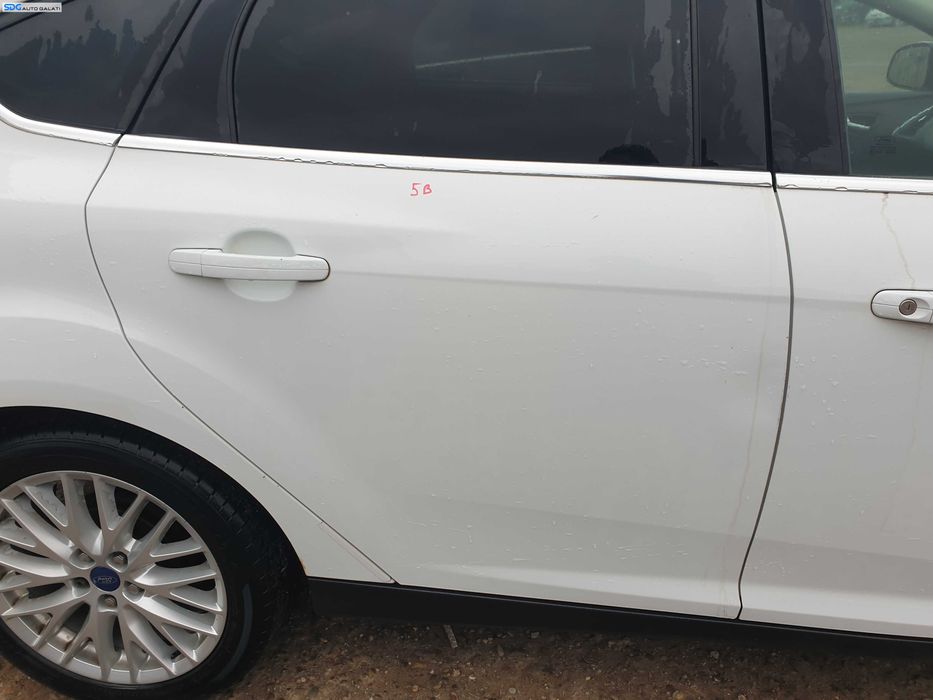 Usa Usi Portiera Portiere Dreapta Spate Dezechipata cu Imperfectiune Ford Focus 3 Hatchback 2010 - 2018 Culoare 5B Frozen White [K1277]