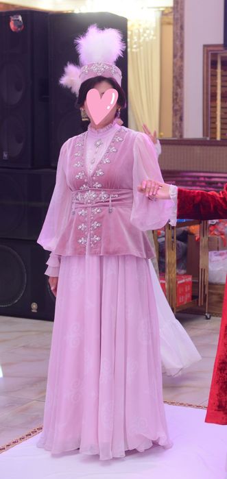 Казахское платье и кажекей на узату или сырга салу