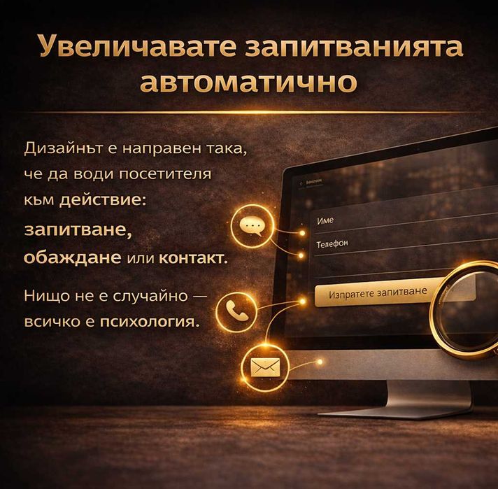 ПРО уебсайт за услуги +домейн +хостинг +про имейл - всичко вкл. за 1 г