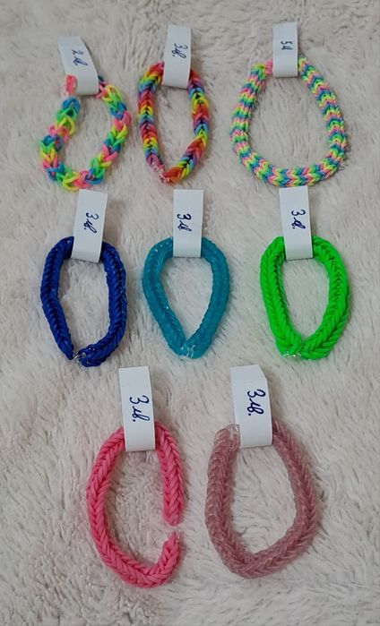 Rainbow loom Плетени гривни от ластичета