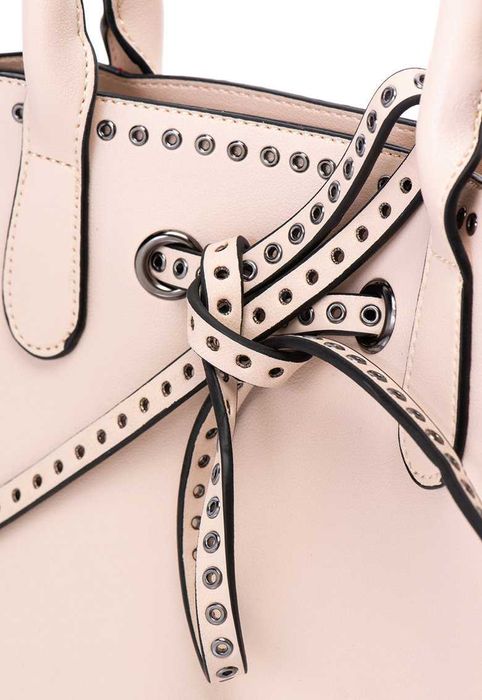 %ПРОМО% PIERRE CARDIN – Кожена чанта в бледо розово 30x33x12 см нова