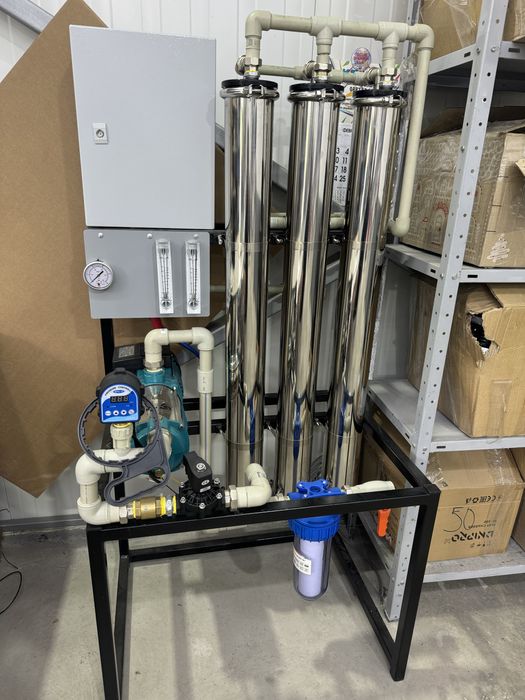 Система за обратна осмоза 750 литра на час с многостъпална помпа
