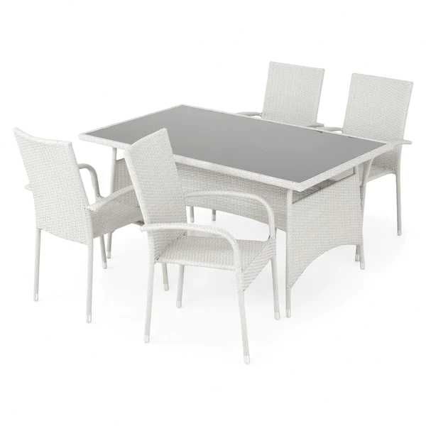 Set mobilier gradina/terasa/balcon 4 scaune + masă 150 x 90 OFERTA