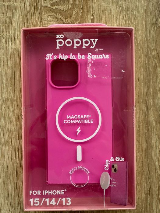Xo Poppy  Iphone 15/14/113 square phone case
